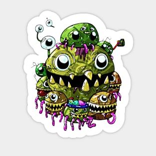 Trash Monster Sticker